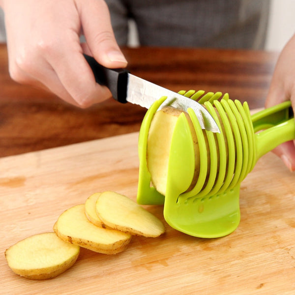 Plastic Potato Slicer  Tomato Cutter Tool Shreadders Lemon Cutting