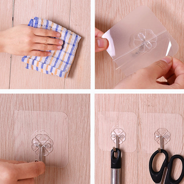 Hanger,Wall Hooks Strong Transparent Suction Cup