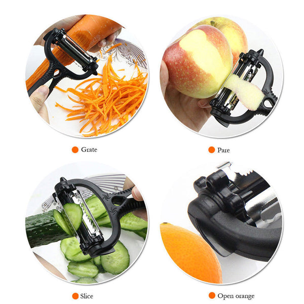 Multifunctional 360 Degree Rotary Kitchen Tool Vegetable Fruit Potato Carrot Peeler